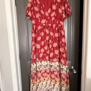 Madewell Scarlet Floral Maxi Dress